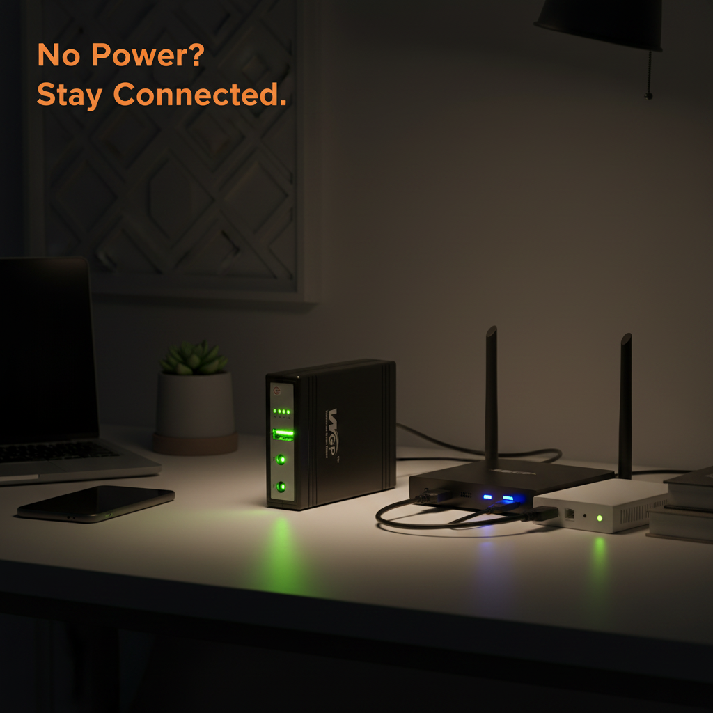 WGP Mini UPS Lifestyle - No Power Stay Connected