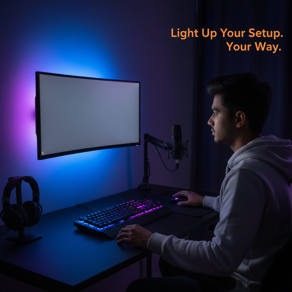 RGB LED Strip Lifestyle - Light Up Your Setup Your Way
