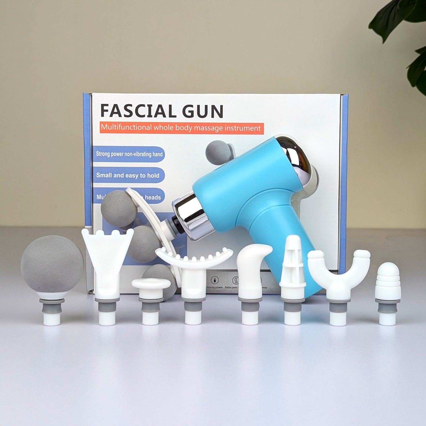 Three Headed Fascia Gun 9-Piece Attachment Set