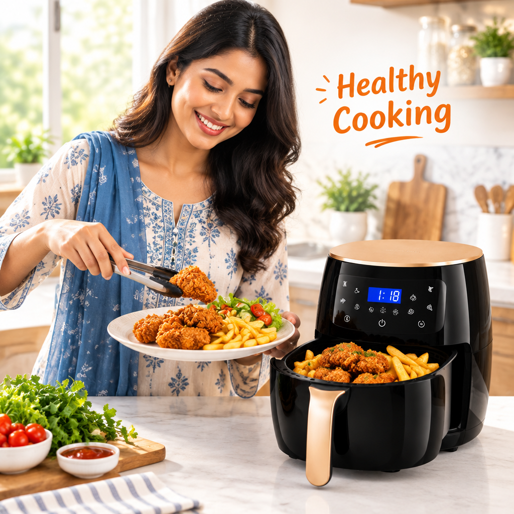 Silver Crest KS-006SE 6L Extra Large Capacity Digital Air Fryer – 2400W
