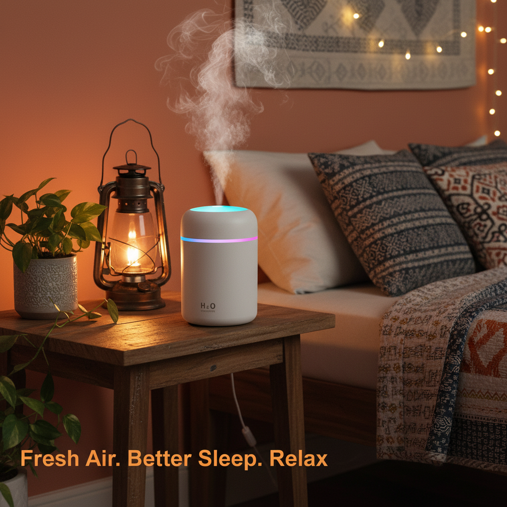 H2O Humidifier - Bedroom Lifestyle Shot