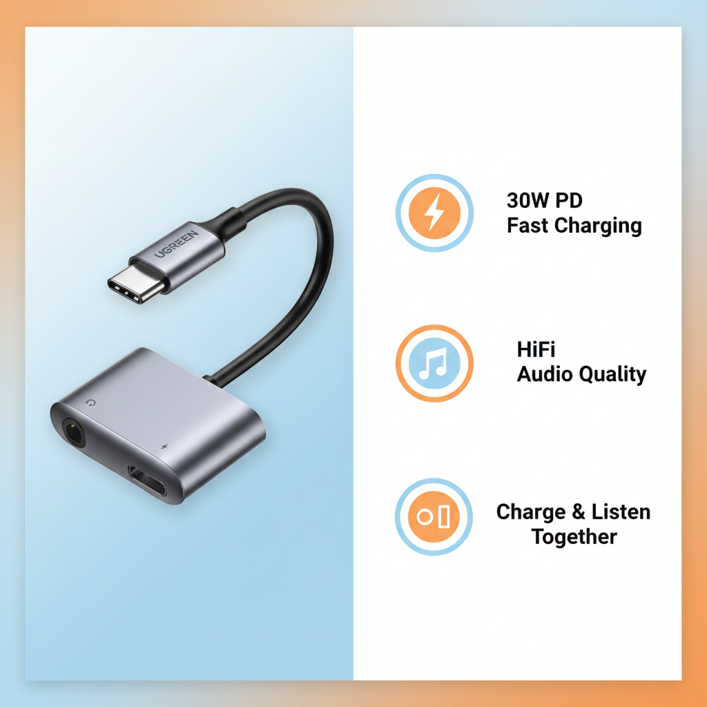 UGREEN CM231 Key Features - 30W HiFi Charge and Listen