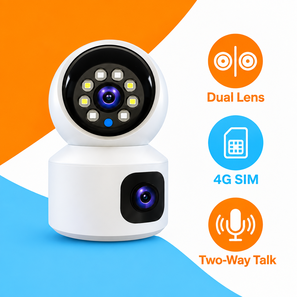 Dual lens camera feature infographic