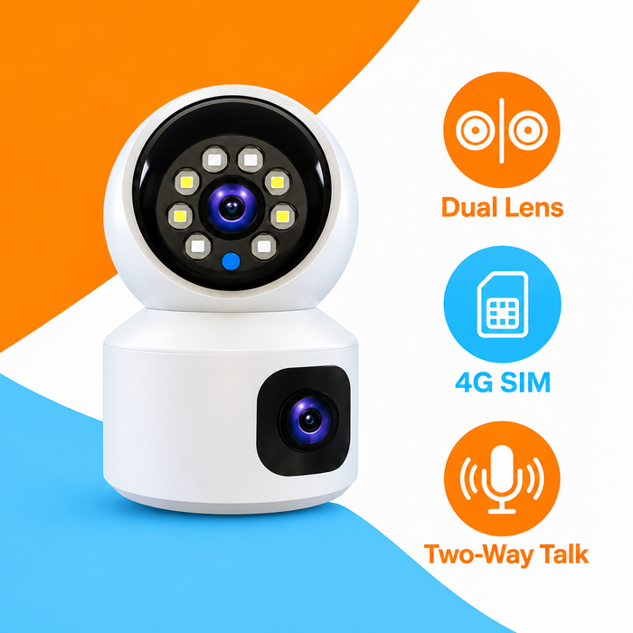Dual lens camera feature infographic
