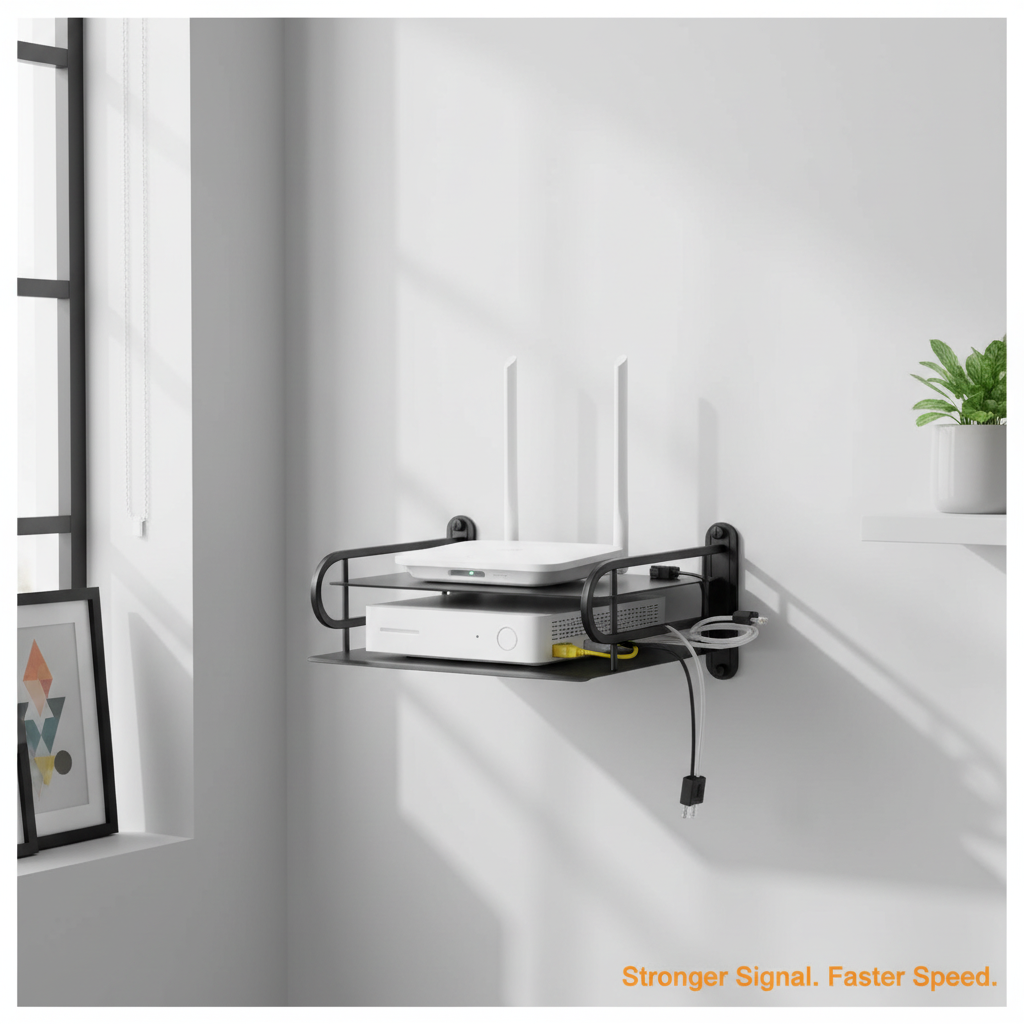 2-Layer WiFi Router Stand - Lifestyle Shot