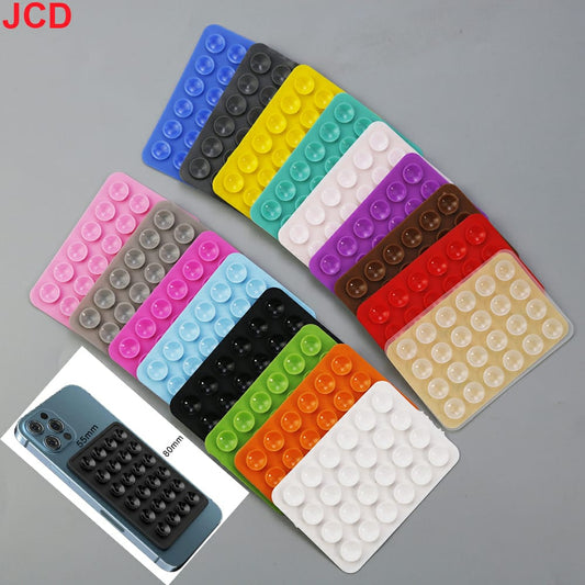 JCD Silicone Suction Phone Grip Pad - All Color Variants Flat Lay