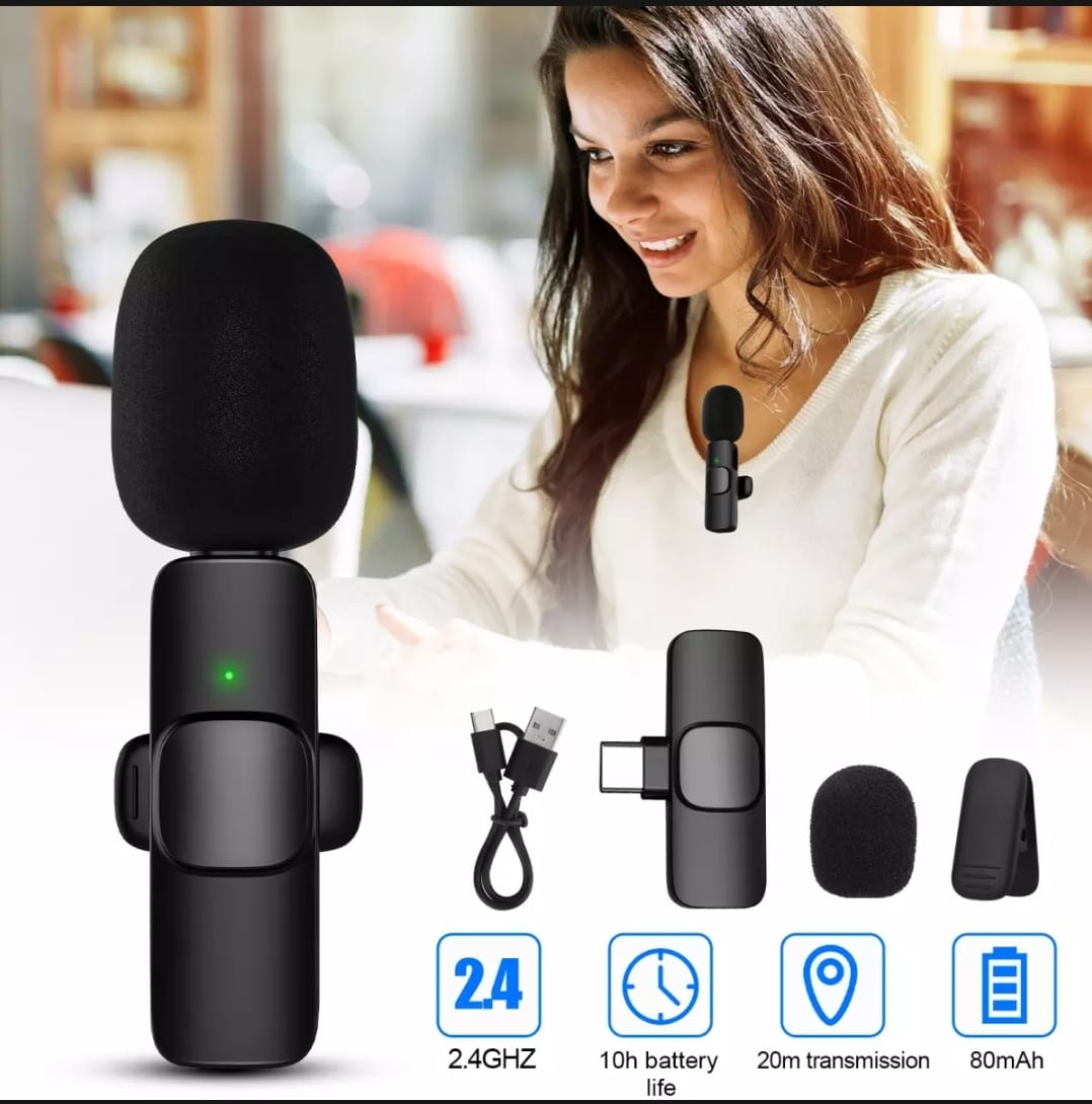 Vlogger Combo K8 Mic Selfie Stick Phone Stand