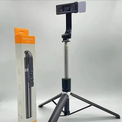 R1S-L 3-in-1 Bluetooth Selfie Stick Tripod LED