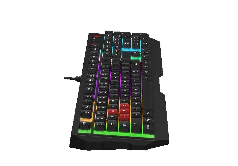B135N Neon Backlit Gaming Keyboard USB Wired