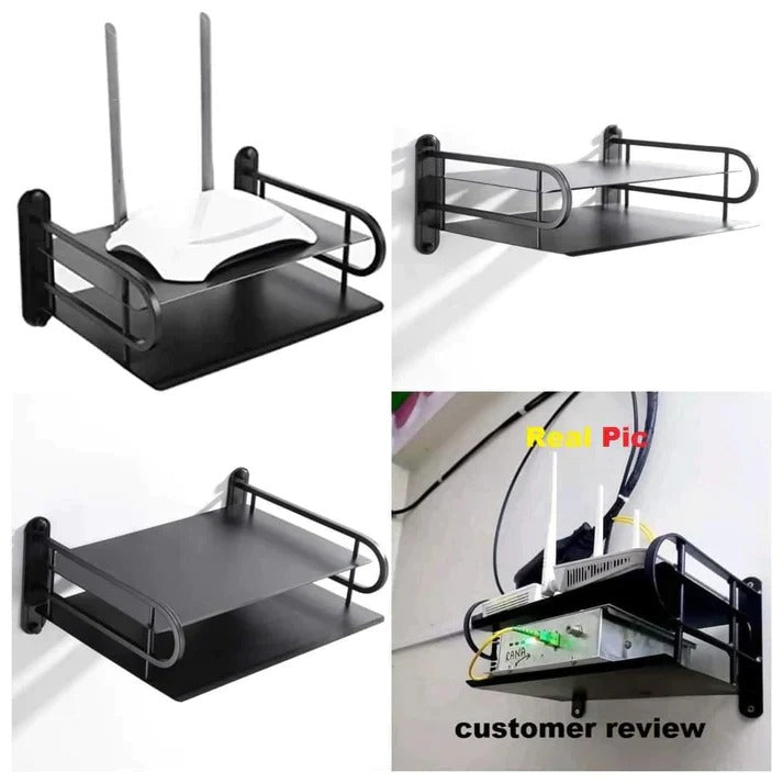 2-Layer Wall Mounted WiFi Router Stand - Product Overview
