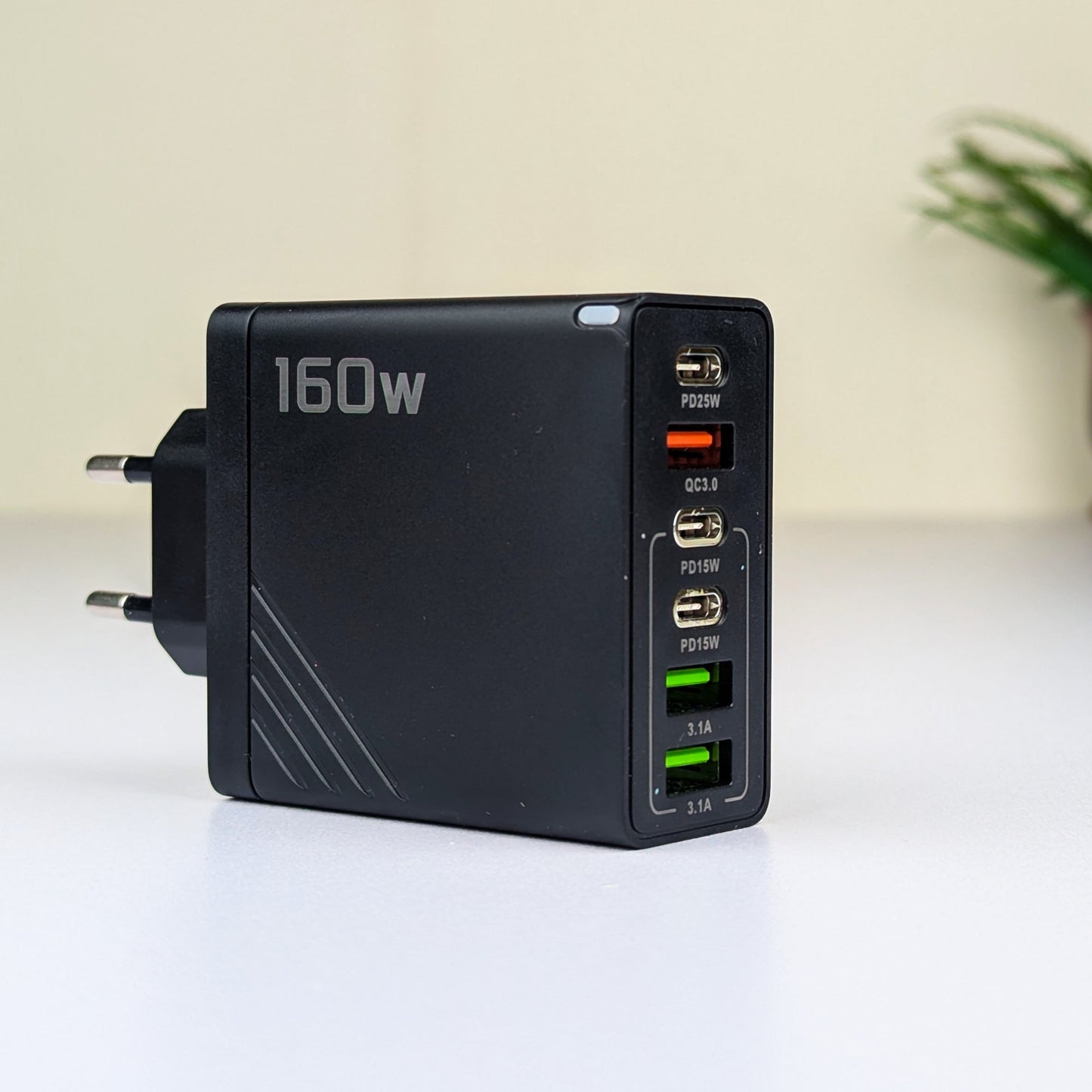 160W 6-Port Multi Fast Charging Adapter