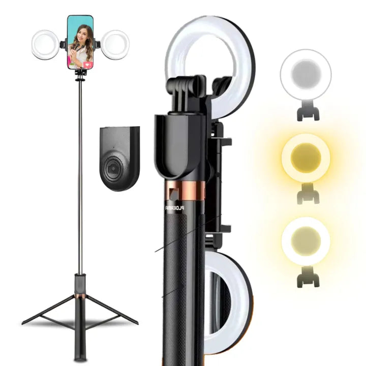 Extendable Tripod Selfie Stick with Remote 170cm