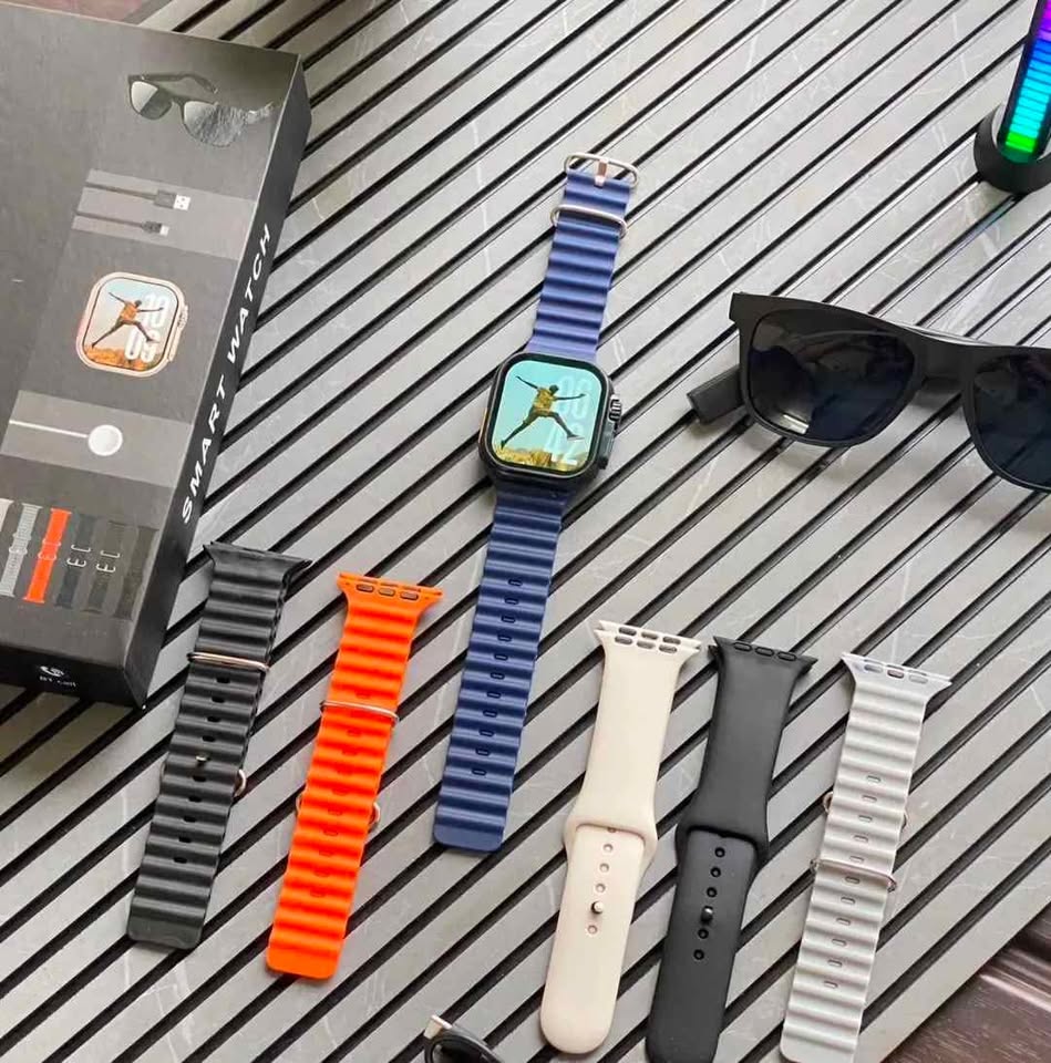 LAXASFIT Smartwatch Set 2 Devices 6 Straps
