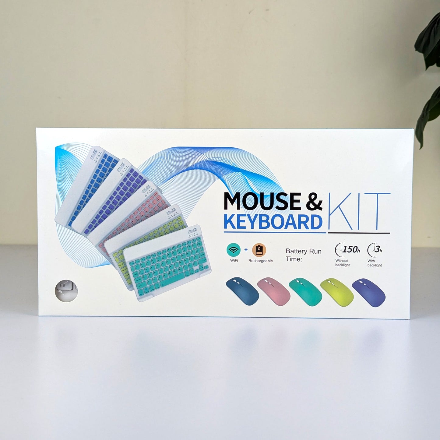 Wireless Mouse and Keyboard Kit Slim Design