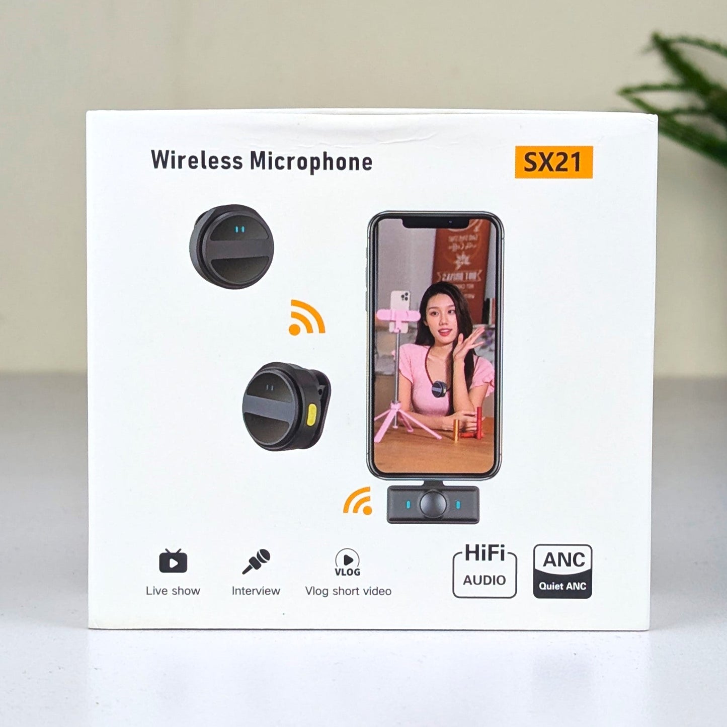 SX21 Dual Wireless Lavalier Microphone
