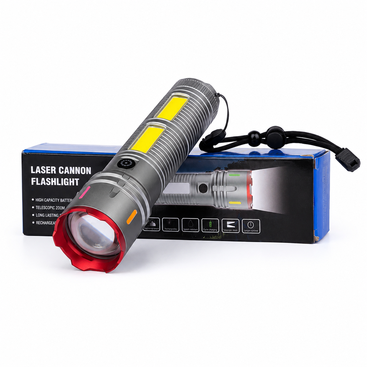Laser Cannon X03 Metal Flashlight - With Box