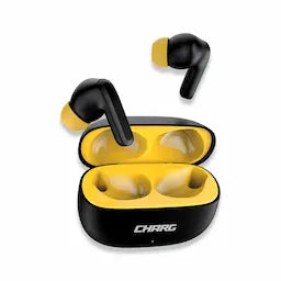 CHARG BASS TWS Earbuds in charging case - front view