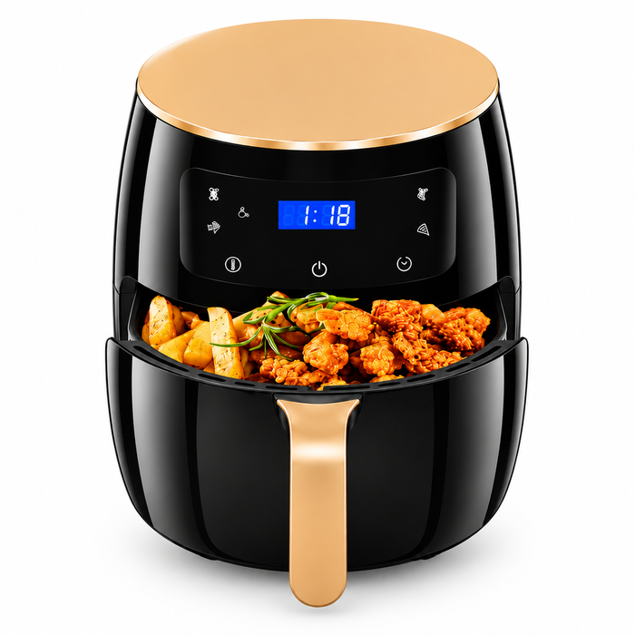 Silver Crest 6L Air Fryer clean hero shot on white background
